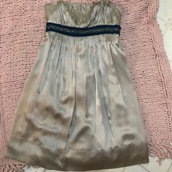 BCBGMAXAZRIA Strapless Silk Dress - Picture 3 of 8